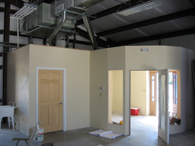 Texas Timber Wolf workshop construction - Office.